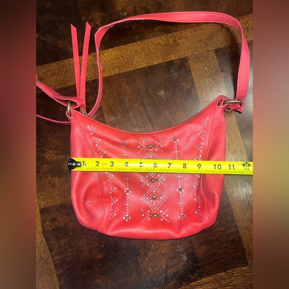 Women’s Coral Lucky Brand Purse Bag Small Cross Body shoulder bag - Picture 9 of 10